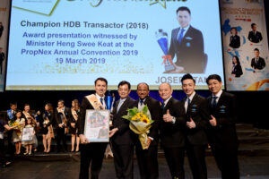 Joe with Minister Mr Heng